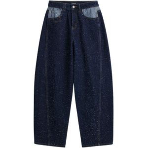 Desigual Jeans  donkerblauw / goudgeel / wit