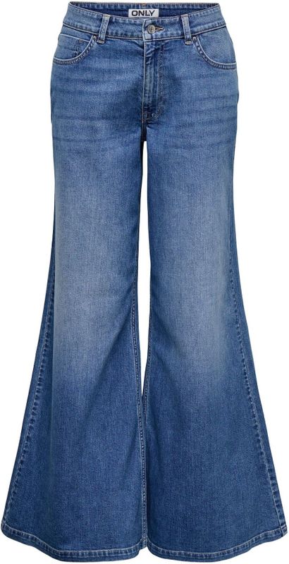 Wide-leg Jeans - Mid Waist - Tall - Comfortabele Pasvorm