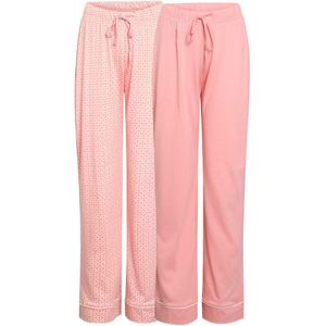 Dagi Pyjamabroek  rosa / zwart / wit