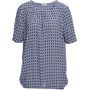 Goldner Blouse  navy / wit