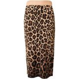 VERO MODA - VMWHITNEY - Kokerrok - Beige / Bruin / Zwart