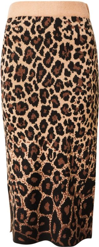 VERO MODA - VMWHITNEY - Kokerrok - Beige / Bruin / Zwart