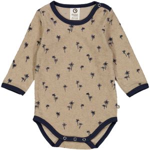 Müsli by GREEN COTTON Rompertje/body  chamois / zwart