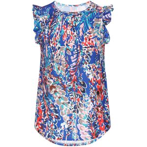 NALLY Top 'Fashion Look'  blauw / grijs / rood / zwart