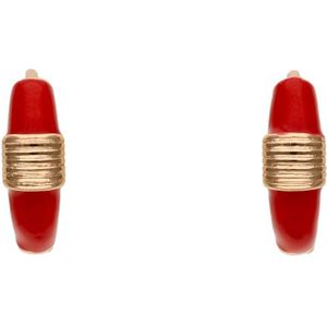 faina Oorbellen  rose-goud / rood