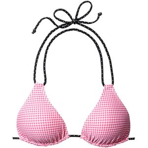 Buffalo - Triangelbikinitop Florida - Roze - Met Kleine Ruiten en Stippen