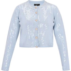 faina Gebreid vest 'Fashion Look'  lichtblauw