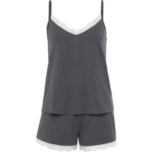s.Oliver Korte pyjama  grijs / wit