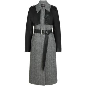 Karl Lagerfeld Tussenmantel  grijs / zwart