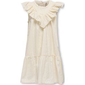 ONLY GIRLS - Midi-jurk - U-Hals - Mouwloos - Loose Fit - Geborduurd Detail - Ruches