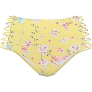Sunseeker - Highwaist Bikinibroekje - Ditsy - Gehaakt Randje - Sierbandjes