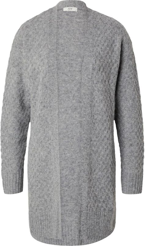 Jacqueline de Yong - Jdybigum Long Open Cardigan - Vest - Medium Grey Melange