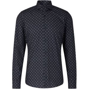 JOOP! Overhemd 'Pares'  marine / lichtgrijs