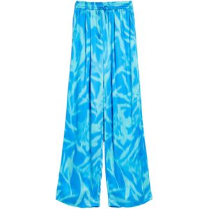 Bershka Bandplooibroek  blauw / azuur / hemelsblauw