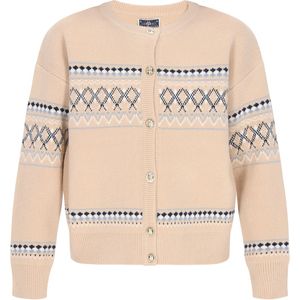 DreiMaster Maritim Gebreid vest  sand / turquoise / grijs / zwart