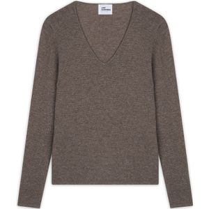 JUST CASHMERE Trui 'Joan'  chocoladebruin