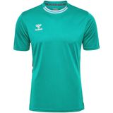 Hummel - Functioneel Shirt - Turquoise/Wit - Sportshirt