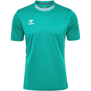 Hummel - Functioneel Shirt - Turquoise/Wit - Sportshirt