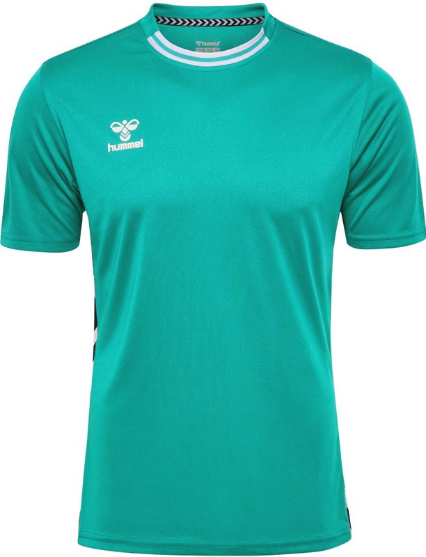 Hummel - Functioneel Shirt - Turquoise/Wit - Sportshirt