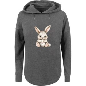 F4NT4STIC Sweatshirt 'Niedlicher Osterhase mit Ei'  beige / donkergrijs / pink / wit