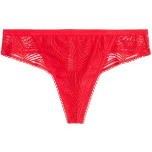 Marc O'Polo String ' Timeless Lace '  knalrood