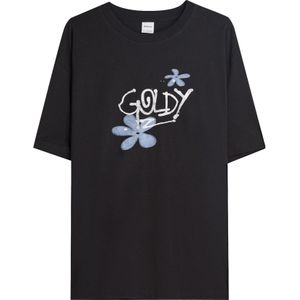 Bershka Shirt  lichtblauw / donkergrijs / wit