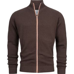 Kronstadt Gebreid vest 'Erik'  chocoladebruin