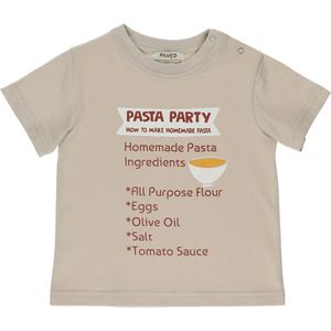 Panço Shirt  donkerbeige / geel / karmijnrood / zwart