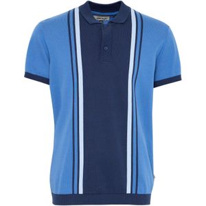 BLEND Shirt  blauw / donkerblauw / wit