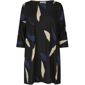 Masai Jurk 'Gertine'  beige / blauw / zwart