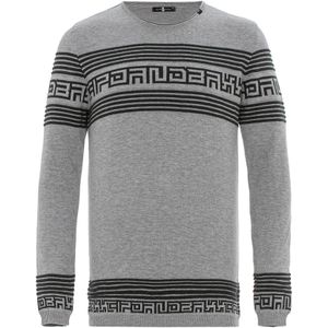 CIPO & BAXX Trui  grijs / zwart