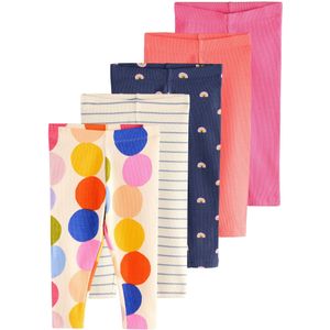 Next Leggings  ivoor / chamois / marine / citroen / framboos / lichtroze