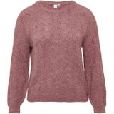 Gebreide Trui - Relaxte Stijl - Normale Pasvorm - Ajourpatroon - Raglanmouwen