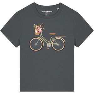 Watapparel Shirt ' Damenfahrrad '  antraciet / gemengde kleuren
