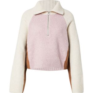Monki Trui  bruin / rosa / wit