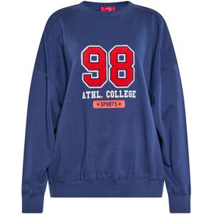 swirly Sweatshirt  navy / rood / wit