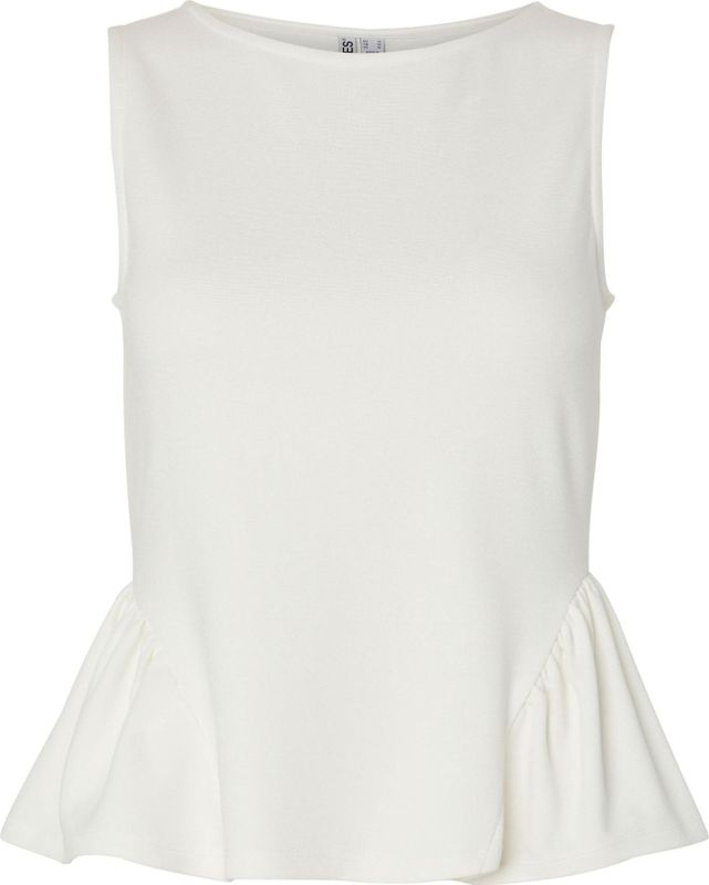 PIECES - PCJILLY - Top - Wit - Mouwloos - Slanke Pasvorm