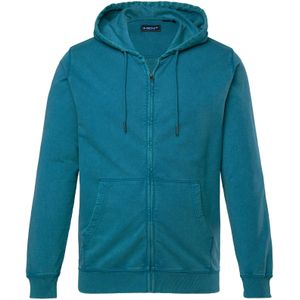 Men Plus Sweatvest  cyaan blauw