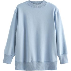Next - Sweatshirt - Blauw - Effen - Losse Pasvorm - Lange Mouw