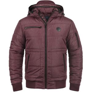 Blend - BHBoris - Gewatteerde Jas - Bordeauxrood - Gevoerd met Afneembare Capuchon