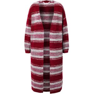 Janet & Joyce Gebreid vest  rood / wit