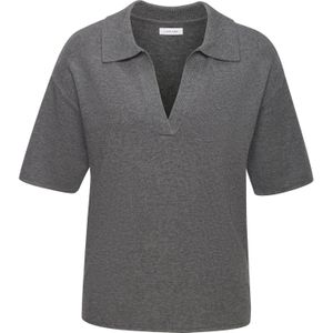 Lascana - Poloshirt - Donkergrijs - Van Hoogwaardige Brei