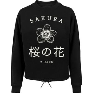 F4NT4STIC Sweatshirt 'Golden Gai'  zwart / wit