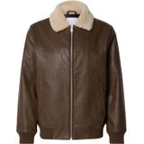 Lindbergh - Tussenjas - Bruin - Bomberjack - Imitatieleder