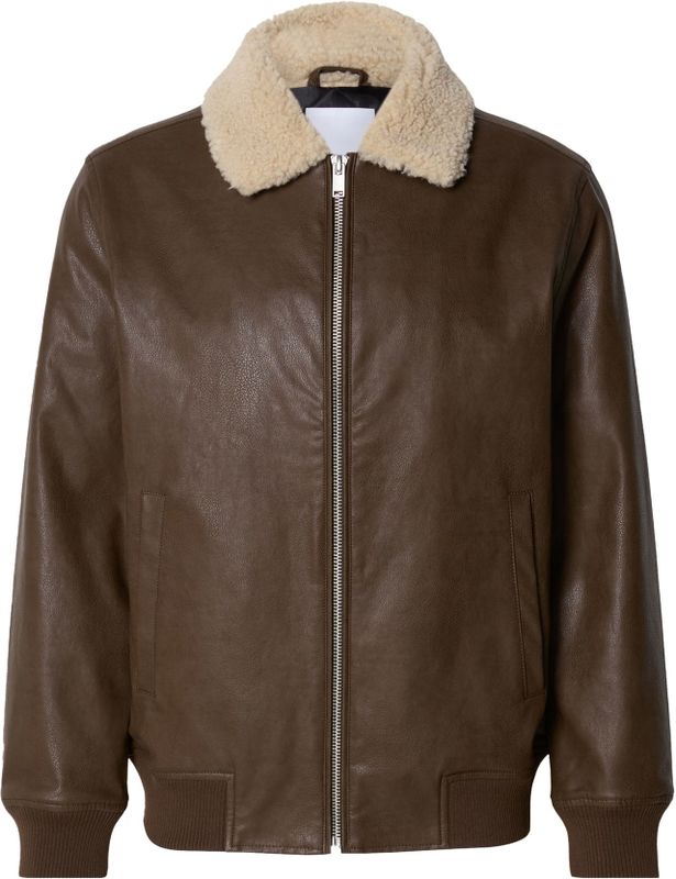 Lindbergh - Tussenjas - Bruin - Bomberjack - Imitatieleder