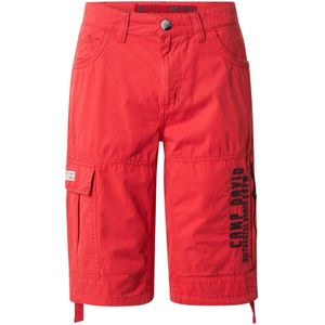 CAMP DAVID Cargobroek  rood / zwart