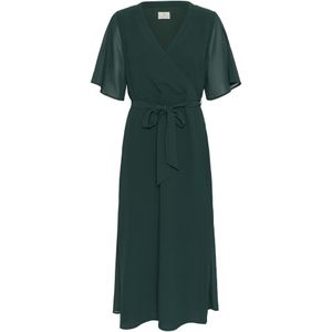 Kaffe - Jurk 'Belle' - Donkergroen - Cocktailjurk