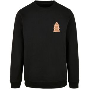 F4NT4STIC Sweatshirt 'Gingerbread Lebkuchen Tree'  beige / zwart
