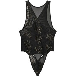 WOH - Pure Seduction - Onderhemd - Zwart - Mouwloos - V-hals