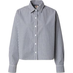 LEVI'S ® Blouse 'Cropped Harlie Shirt'  navy / wit